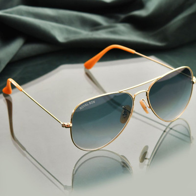 ROYAL SON Aviator Sunglasses(For Men & Women, Grey)
