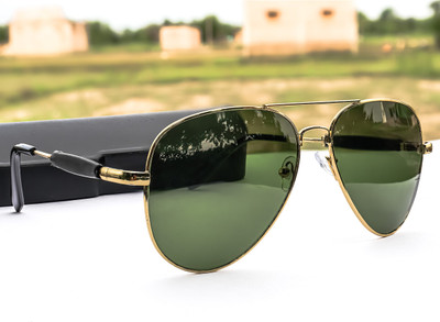 jiebo Aviator Sunglasses(For Men & Women, Green)