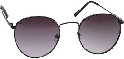 Fastrack Round Sunglasses(For Men & Women, Black)
