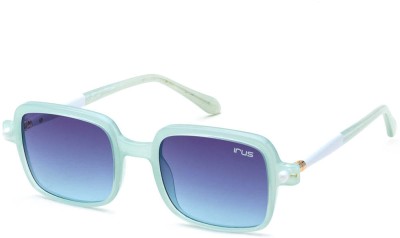 IRUS by IDEE Oval Sunglasses(For Men & Women, Blue)