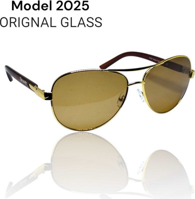 7SHARK Aviator Sunglasses(For Men & Women, Brown)