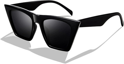 Dressberry Cat-eye Sunglasses(For Men & Women, Black)