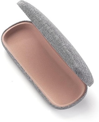 OKU Linen PU Leather Sunglasses Cases Hard Shell Unisex Pouch For Eyewear Pouch