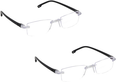 LANDSLIDE Rimless (+1.00) Rectangle Reading Glasses(45 mm)