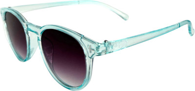 Matteo Bianchi Round Sunglasses(For Women, Black)