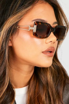 AISLIN Rectangular Sunglasses(For Men & Women, Brown)