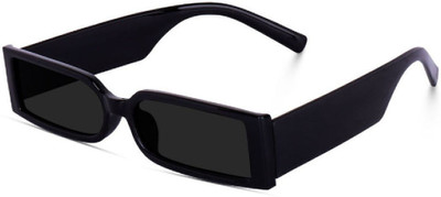 Rozti Retro Square Sunglasses(For Men, Black)