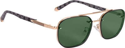 AISLIN Retro Square, Wayfarer Sunglasses(For Men & Women, Green)