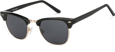 john jacobs Clubmaster Sunglasses(For Men & Women, Grey)