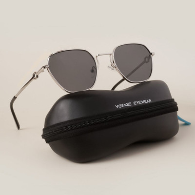 VOYAGE Aviator Sunglasses(For Men & Women, Black)