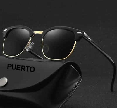 METRONAUT UV Protection Sunglass(For Men & Women, Black)
