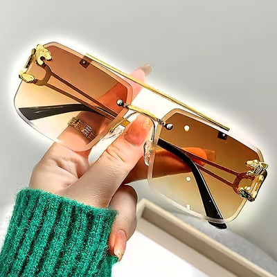 ROADWAY Rectangular Sunglasses(For Men & Women, Brown)