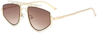 Augen Aviator Sunglasses(For Men & Women, Brown)