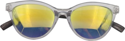 Vuezen Cat-eye Sunglasses(For Women, Golden, Red)