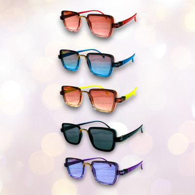 kbkids Rectangular Sunglasses(For Boys & Girls, Multicolor)