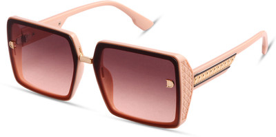 Teen & 20 Retro Square Sunglasses(For Women, Pink)