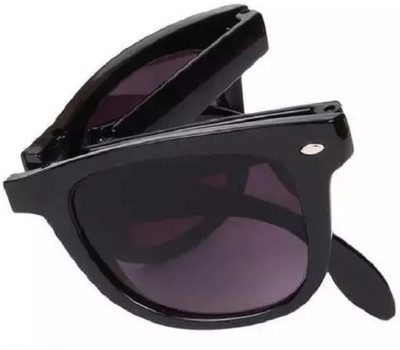 Netwiz Rectangular Sunglasses(For Men & Women, Black)