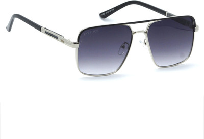 EYEFLICK Rectangular Sunglasses(For Men, Black, Grey)