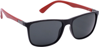 Redleaf Rectangular Sunglasses(For Men & Women, Grey)