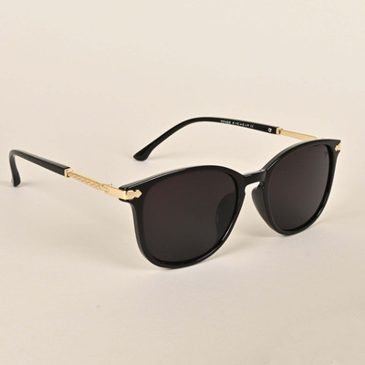 VOYAGE Retro Square Sunglasses(For Women, Black, Clear)