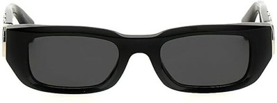 Supreno Rectangular Sunglasses(For Men & Women, Black)