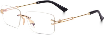 VALWICK Rectangular Sunglasses(For Men & Women, Clear)