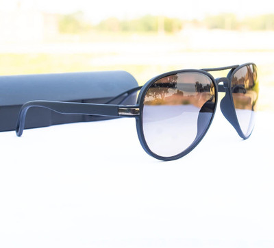 jiebo Aviator Sunglasses(For Men, Black)
