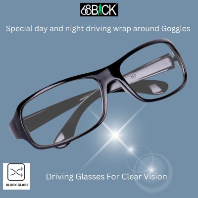 68Back Wrap-around Sunglasses(For Men & Women, Clear)