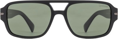 Speksee Rectangular Sunglasses(For Men, Black)