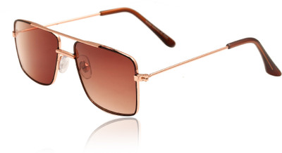 Soku Shopee Rectangular Sunglasses(For Boys & Girls, Brown)