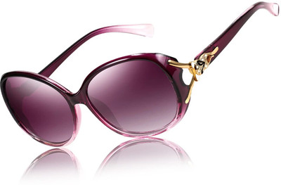 ARICKS Over-sized Sunglasses(For Men & Women, Purple)