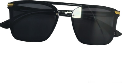 ATOUCH Rectangular Sunglasses(For Men & Women, Black)