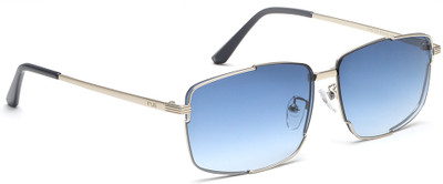 IRUS Rectangular Sunglasses(For Men, Blue)