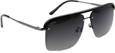 HEXXA Rectangular Sunglasses(For Men, Brown)