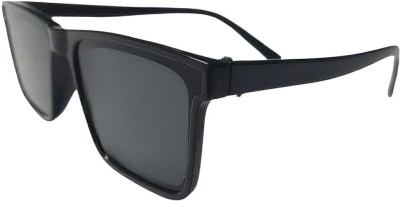 MALPOTRA Rectangular Sunglasses(For Men, Grey)