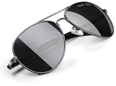 hayden haiza Aviator Sunglasses(For Men, Black)