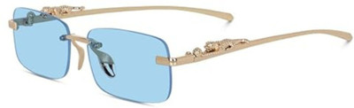 VALWICK Rectangular Sunglasses(For Men, Blue)