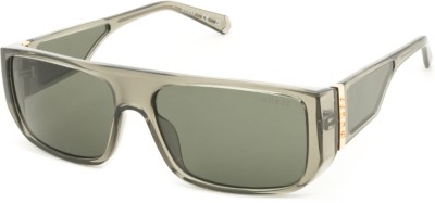 GUESS Rectangular Sunglasses(For Men & Women, Green)