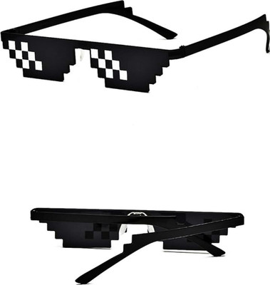 Avalonic Store Rectangular Sunglasses(For Boys & Girls, Black)