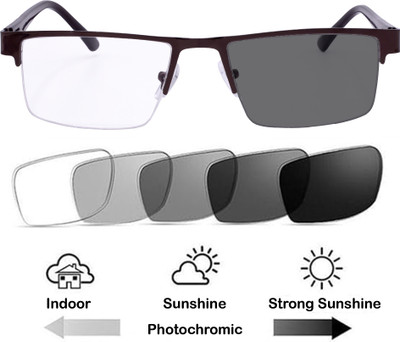 Redleaf Rectangular Sunglasses(For Men & Women, Clear, Grey)