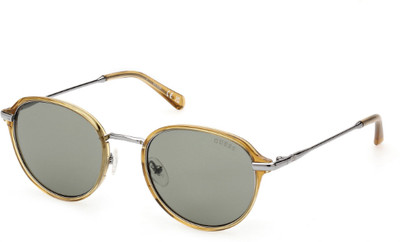 GUESS Oval Sunglasses(For Men, Green)