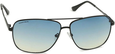 Fastrack Rectangular, Retro Square Sunglasses(For Men & Women, Blue)