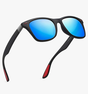 STYLESCAPE Wayfarer, Rectangular Sunglasses(For Men & Women, Blue)