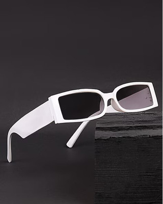 Netwiz Rectangular Sunglasses(For Men & Women, Black)