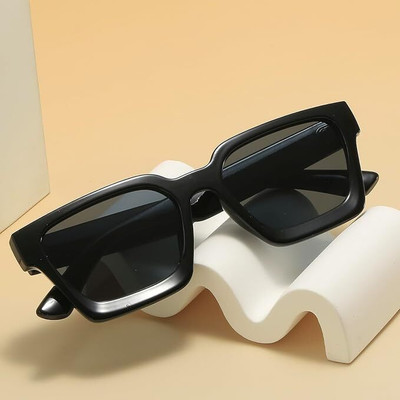 Legend Eyewear Wayfarer, Retro Square Sunglasses(For Men & Women, Black)