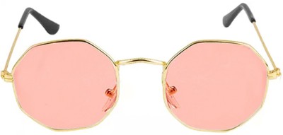 SRPM Round Sunglasses(For Men & Women, Pink)