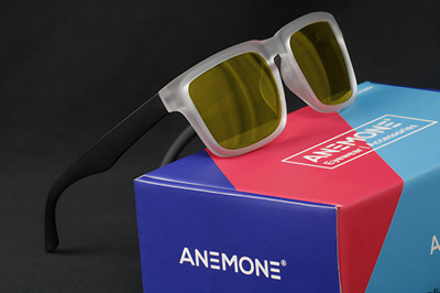 Anemone Retro Square, Shield, Rectangular Sunglasses(For Men & Women, Yellow)