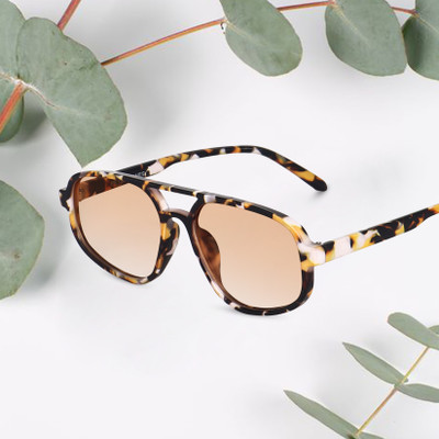 PETER JONES Aviator Sunglasses(For Men & Women, Brown)