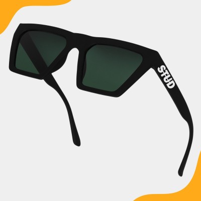 TheWhoop Rectangular Sunglasses(For Men, Green)