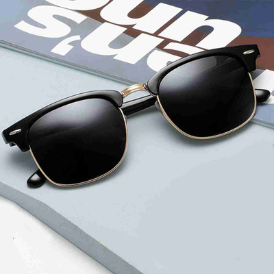 revcart Retro Square Sunglasses(For Men & Women, Black)